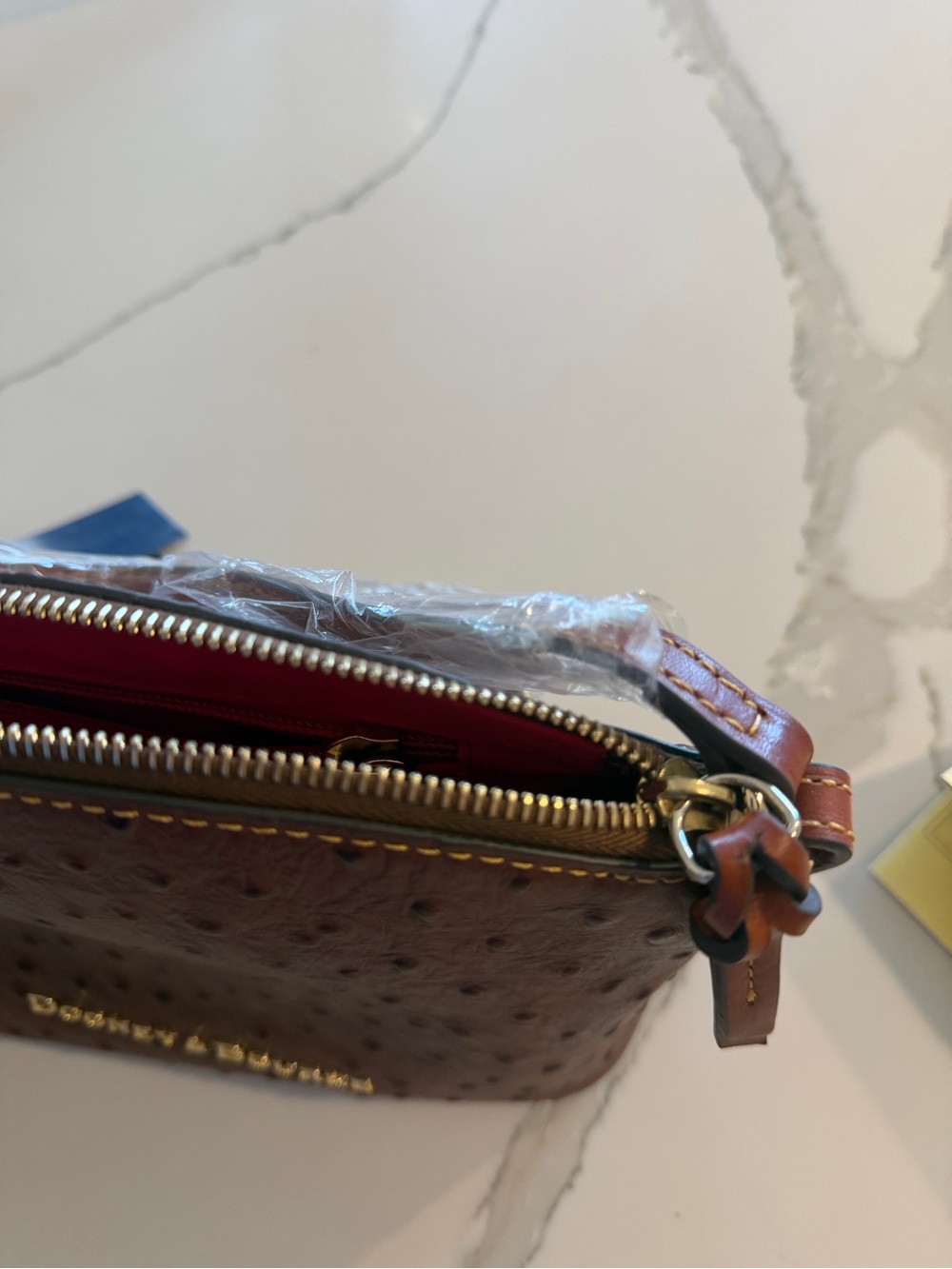 Dooney & Bourke Brown Cognac Ruby Crossbody Bag - Picture 6 of 7